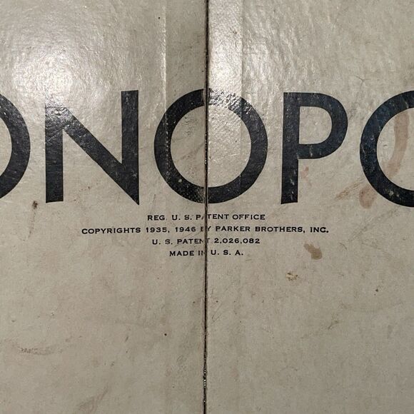 Vintage 1940s Monopoly Original Board Game Wooden Pieces Money Cards Rules - Picture 16 of 16